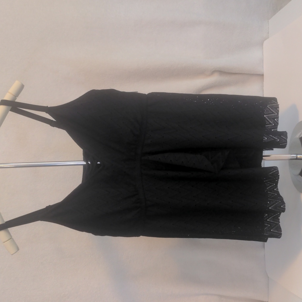 NWT Women's Tankini Top Size 18 Croft & Barrow Black